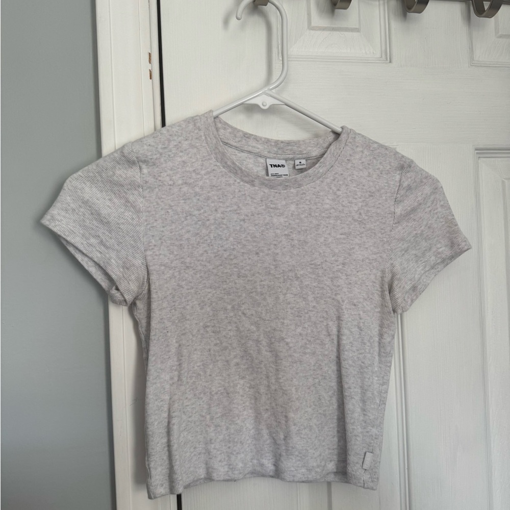 TNA Heather Gray Crew Neck Tee